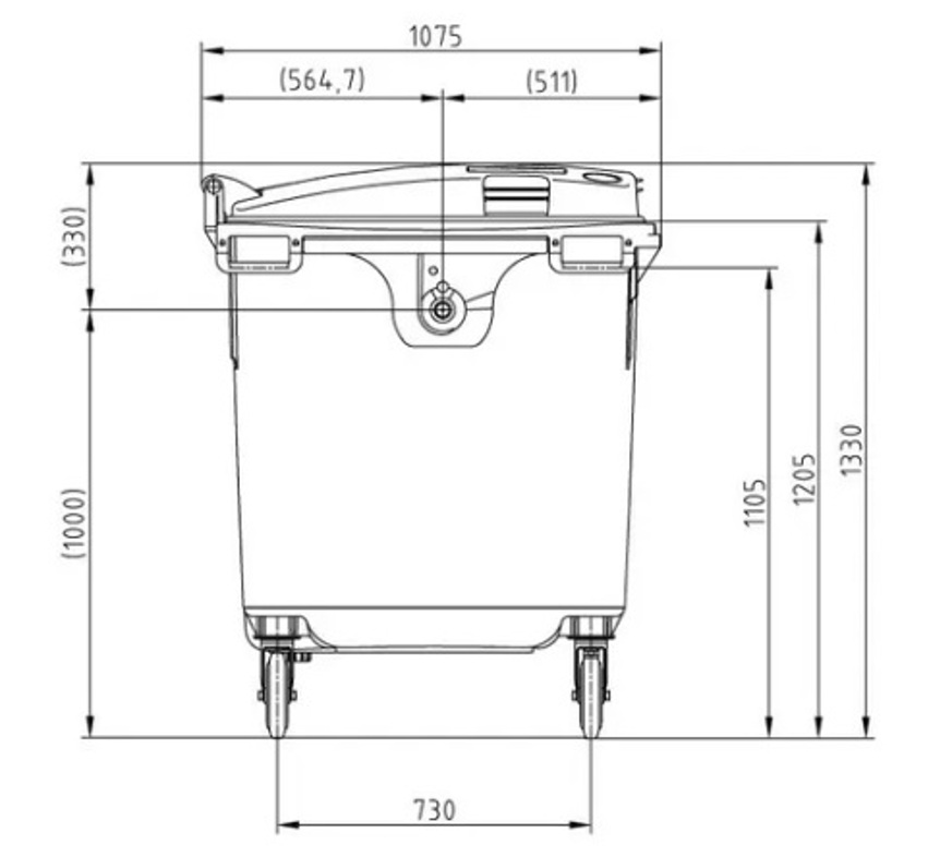 Miniatura 2 de SULO MGB1100LR RD Std. c/pr DIN, Gris/Verde