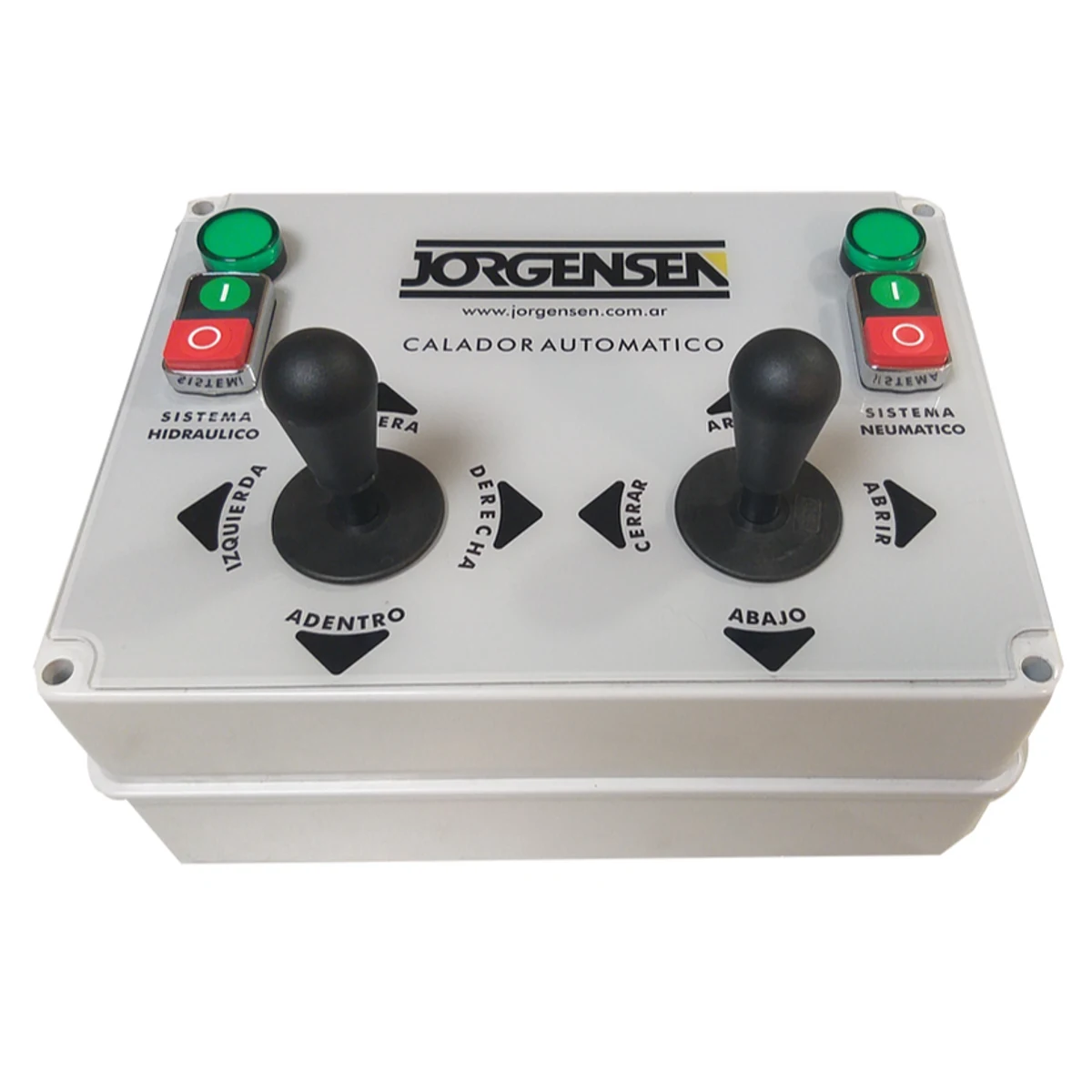 Consola de comando con joystick Jorgensen
